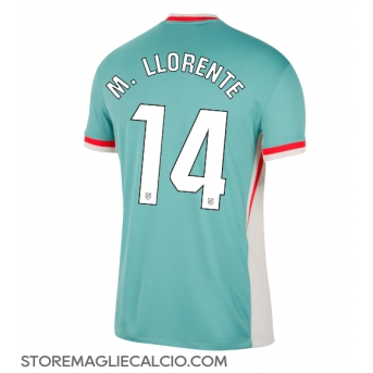 Atletico Madrid Marcos Llorente #14 Maglia Gara Trasferta Repliche 2024-25
